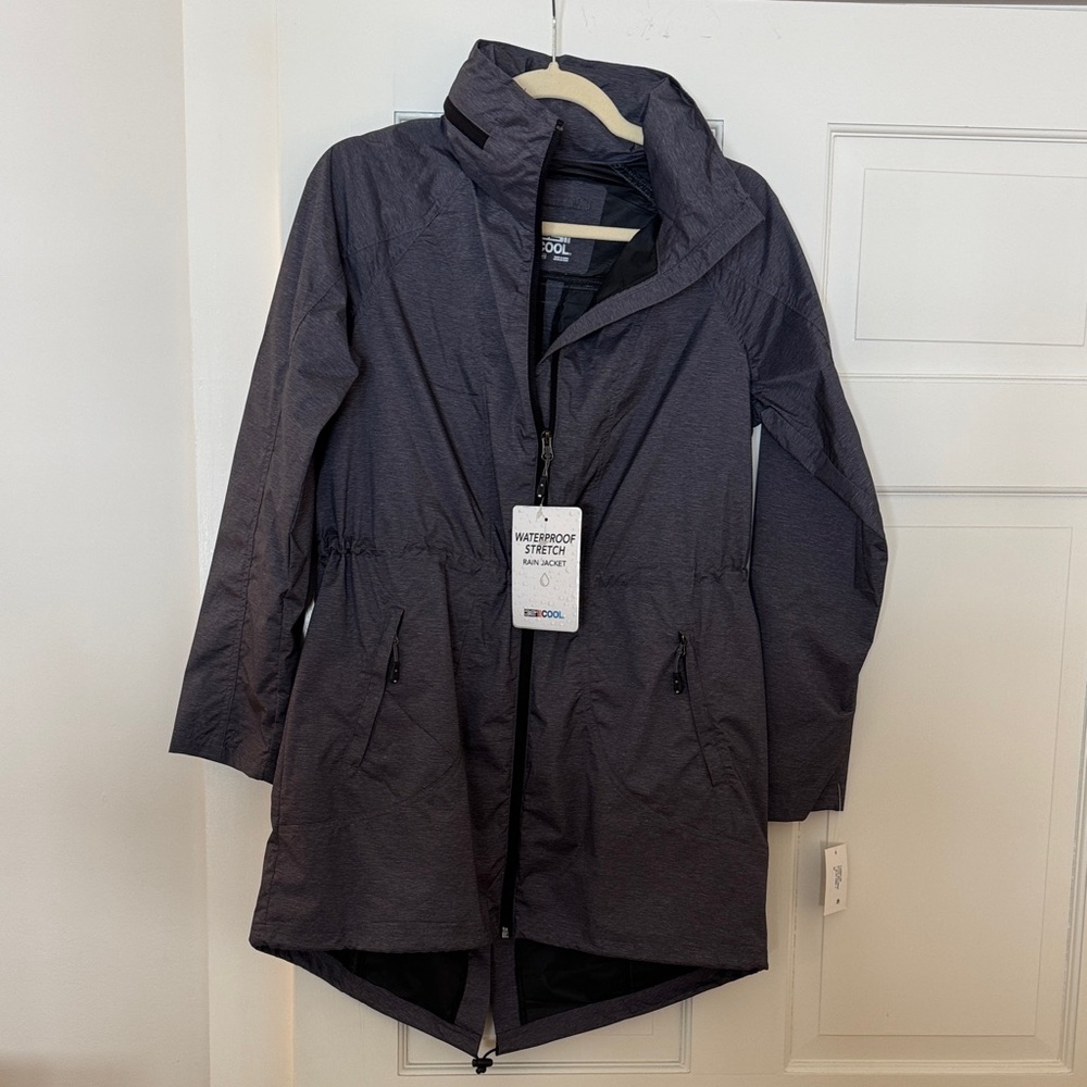 Women's Waterproof Jacket - Black/grey